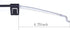 2 Pieces Recliner Release Cable Replacement D-Ring Pull Handle, Exposed Length 4.75" with S Tip...
