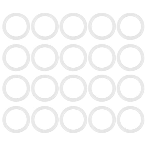 X AUTOHAUX Silicone O-Rings, 28mm OD 21mm ID 3.5mm Width VMQ Seal Gasket for Compressor Valves Pipe Repair, White, Pack of 50...