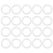 X AUTOHAUX Silicone O-Rings, 28mm OD 21mm ID 3.5mm Width VMQ Seal Gasket for Compressor Valves Pipe Repair, White, Pack of 50...