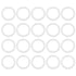 X AUTOHAUX Silicone O-Rings, 28mm OD 21mm ID 3.5mm Width VMQ Seal Gasket for Compressor Valves Pipe Repair, White, Pack of 50...