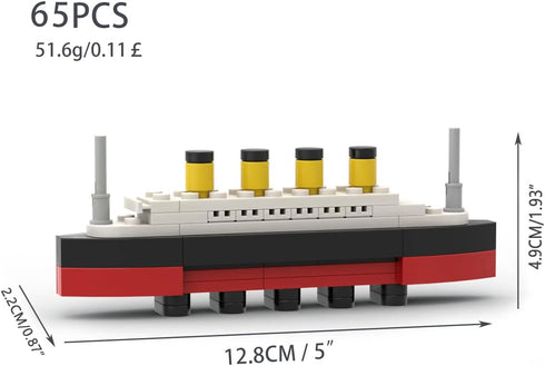 MOC 65pcs Titanic Break in Half City Model Building Blocks RMS Cruise Ship Shipwreck DIY Boat Construction Children Toys Gifts...