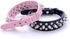 Spiked Dog Collars for Medium Dogs, Mushrooms Rivet Studded Anti-Bite Protective Pet Neck Pu Leather Spike Puppy Collars for XXS XS Small Medium L...