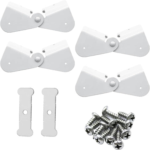 4 Pack Gutter Downspout Extensions Gutter Hinges Downspout Extension for Rectangle or Square Downspout...