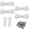 4 Pack Gutter Downspout Extensions Gutter Hinges Downspout Extension for Rectangle or Square Downspout...