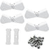 4 Pack Gutter Downspout Extensions Gutter Hinges Downspout Extension for Rectangle or Square Downspout...