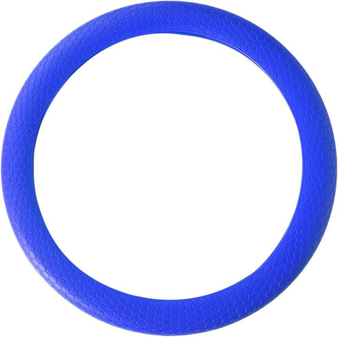 Steering Wheel Cover Sport Design Honeycomb Hexagonal Pattern Universal fit Anti Slip Soft Silicone (Blue)...