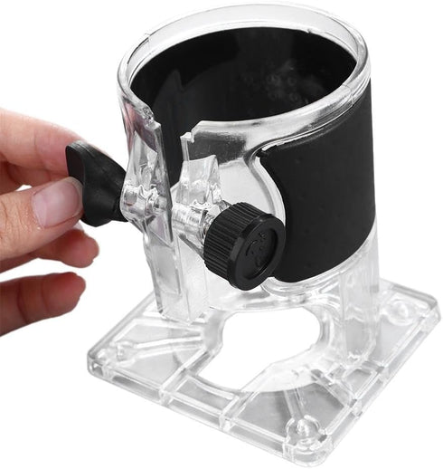 Wooden Router Base 2PCS Woodworking Trimming Base Transparent Shell Milling Machine Base Electric Trimmer Machine Base Power Tool Accessories...