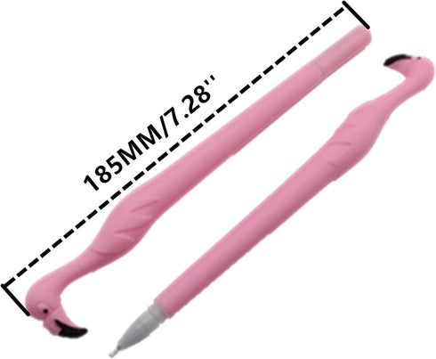 MIAO YUAN 20PCS Cute Pink Flamingo Gel Pens Gift for Child, Women, Coworkers, Hostess and Girlfriend, Great Party Supplies and School Supplies, Bl...