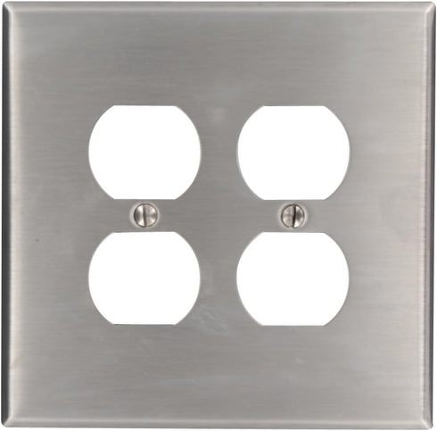 Leviton 84116 SS WP 2G DUP OVERSIZED......