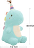 VHYHCY Stuffed Animal Plush Toys, Cute Dinosaur Toy, Soft Dino Plushies for Kids Plush Doll Gifts for Boys Girls (Blue, 13.8 Inch)...