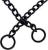 Matte Black Dog Choke Collar Slip P Chain,Heavy Chain Dog Metal Training Choke Collars, Adjustable Weather Proof Alloy Steel Necklace for Small Me...