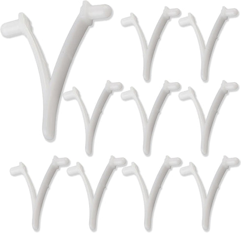 Pool Brush Clip,10Pcs Pool Pole Clips Butterfly v-Clip Plastic Universal Pool Attachment Clips Replacement Set For All Swimming Pool Spa Brush&Han...