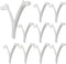 Pool Brush Clip,10Pcs Pool Pole Clips Butterfly v-Clip Plastic Universal Pool Attachment Clips Replacement Set For All Swimming Pool Spa Brush&Han...