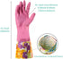 Dishwashing Rubber Gloves 3 Pairs, Aixingyun Non-Slip Household Laundry Kitchen Cleaning Gloves, Reusable PU Waterproof Latex Gloves Gift for Mom ...