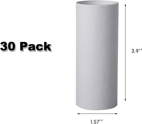 30 Pack Craft Rolls - Thick Cardboard Tubes for Crafts - Round Cardboard Tubes - Craft Tubes - Craft Round Tubes - Paper Tube for Arts & Crafts - ...