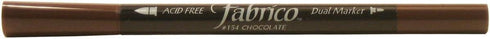 Tsukineko Dual-Ended Fabrico Marker Color-Fast, Chocolate...