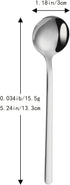 12-Piece Stainless Steel Espresso Spoons, Mini Teaspoons Set for Coffee Sugar Dessert Cake Ice Cream Soup Antipasto Cappuccino, 5.24 Inch Stirring...