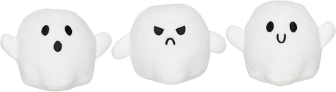 Pearhead Plush Squeaky Ghost Dog Toys, Halloween Stuffed Pet Toy, Dog Owner Must Have Accessories, Spooky Ghosts Fall Dog Toys, Set of 3...