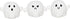 Pearhead Plush Squeaky Ghost Dog Toys, Halloween Stuffed Pet Toy, Dog Owner Must Have Accessories, Spooky Ghosts Fall Dog Toys, Set of 3...