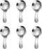 6PCS Dessert Tasting Spoons, Stainless Steel Short Handle Spoons Thickened Small Round Spoon For Home Kitchen Restaurant (Silver)...