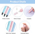AUAUY 3 PCS Pastel Mechanical Pencil Set, 0.7 mm Cute Candy Colors Mechanical Pencil with 6 Tubes HB Lead Refills, 3 PCS Erasers and 24 PCS Eraser...