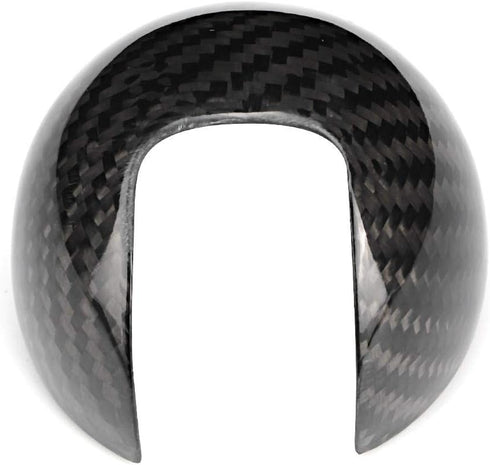 KIMISS Gear Shift Knob Cover, Car Carbon Fiber Gear Shift Knob Head Cover Fit for A3 2012-2018 Left-Hand Driving...