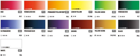 Shinhan Pro Watercolor 7.5ml Set of 13 (1225070-0013)...