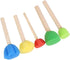 15 Pcs Foam Sponge Brushes Round Flower Foam Brushes Paint Sponge Brush Sponge Painting Tools Assorted Size Foam Brushes with Wooden Handle for Ki...