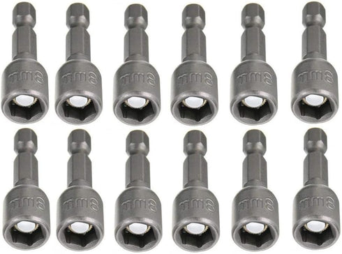 YXQ Hex Magnetic Power 8mm 5/16 Socket Adapter Drill Bit Nut Driver Set 1/4 inch Hex for Power Tools, 12-Piece...