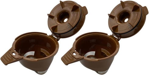 Brown Single Serve Ground coffee Brew Basket Filter compatible with Hamilton FlexBrew Coffee Maker Model 49974 49975 49976 49979 49957 49954 49947...