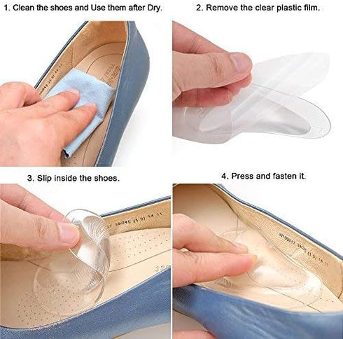 Dr. Foot's Arch Support Shoe Insoles for Flat Feet, Gel Arch Inserts for Plantar Fasciitis, Adhesive Arch Pad for Relieve Pressure and Feet Pain (...