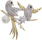 Rhinestone Birds Brooch Pin for Women Men Fashion Crystal Animal Brooches Lapel Pins Elegant Dress Accessories Jewelry Gift Box Boutonniere Corsag...