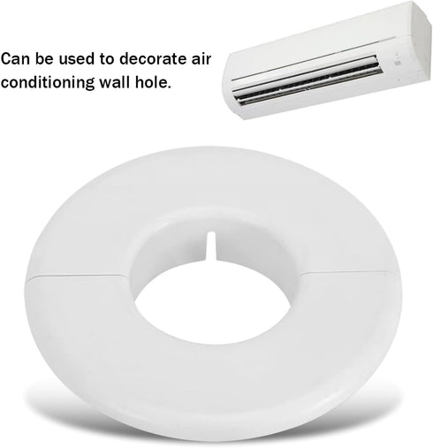 Zerodis Air Conditioning Hole Cover, Air Conditioning Wall Hole Cover Decorative Air Conditioner Partition Covers Accessories Pipe Hole Air Condit...