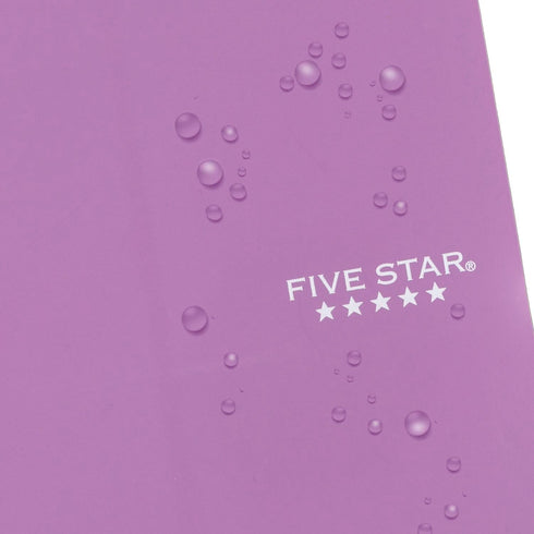 Five Star Spiral Notebook, 1 Subject, College Ruled Paper, 7" x 4-3/8", Personal Size, 80 Sheets, Purple (450048CF1-ECM)...