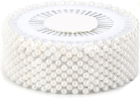 LC LICTOP WHITE Round Pearl Head Dressmaking Pins Weddings Corsage Florists Sewing Pin(960Pcs)...