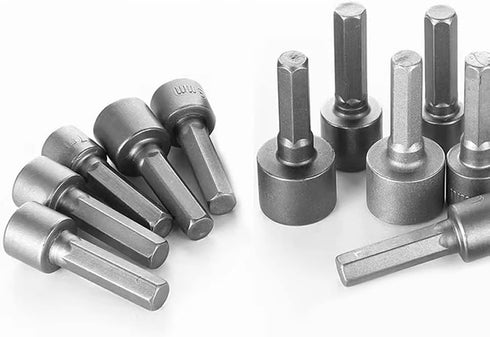 9pcs Power Nuts Driver Drill Bit Tool,SAE and Metric,1/4" Hex Head Drill Bit Set Screwdriver Socket Set,Nut Driver Set,Set Metric Socket Wrench Sc...