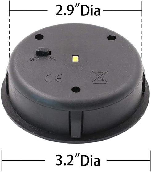 AA 600Mah Solar Lantern Top Replacement for Outdoor Solar Lantern Lights Waterproof, Warm White Glow (Round Solar Panel)...