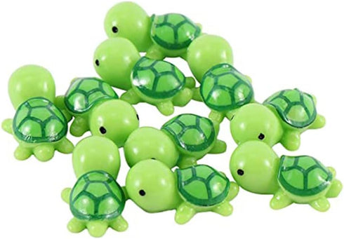10 Pcs Mini Animal Miniature Figurines Dollhouse Bonsai Garden Micro Landscape Decor Fairy Garden Miniatures(Turtle)...