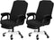 SARAFLORA 2 Pack Office Chair Cover, Stretchable Desk Chair Cover Removable Computer Chair Cover for Office Chair with Zipper Universal Spandex Ro...
