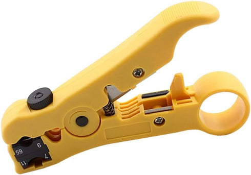 Pack 2pcs Universal Cable Wire Stripper Cutter Stripping Tool for Flat or Round UTP Cat5 Cat6 Wire Coax Coaxial...