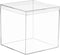 Clear Acrylic Square Cube Boxes, Worasign Plastic Square Cube Containers with Lid Plastic Storage Organizer 5.9x5.9x5.9 Inches for Candy Pill,Tiny...