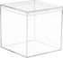 Clear Acrylic Square Cube Boxes, Worasign Plastic Square Cube Containers with Lid Plastic Storage Organizer 5.9x5.9x5.9 Inches for Candy Pill,Tiny...