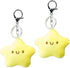 ZORZA 2Pcs Cute Plush Star Keychain Kawaii Star Pendant Keyring with Squeaky Sound Charming Plush Keyring for Backpacks Handbags Purses Fashionabl...