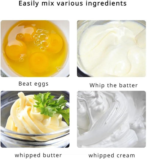 Stainless Steel Semi-Automatic Whisk Egg Whisk Hand Push Rotary Whisk Blender Semi Auto Egg Beater Hand Push Mixer Stirrer Egg Scrambler for Blend...