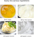 Stainless Steel Semi-Automatic Whisk Egg Whisk Hand Push Rotary Whisk Blender Semi Auto Egg Beater Hand Push Mixer Stirrer Egg Scrambler for Blend...
