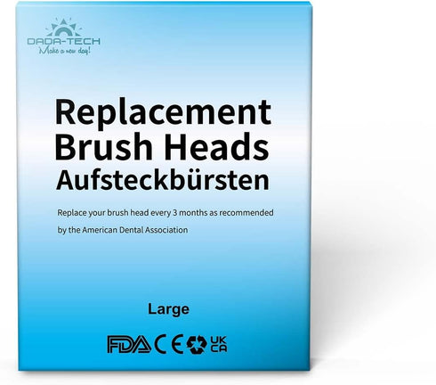 Dada-Tech Kids Electric Toothbrush Replacement Heads for DT-BB1, DT-K6, SG-513, SG-977- Pack of 4 (Large Age 3+)...