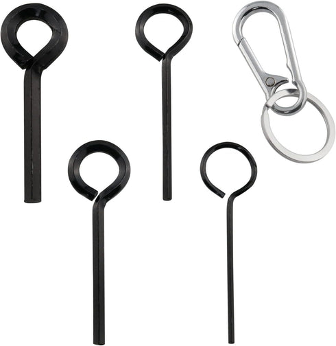 1set Annular Allen Wrench Set Standard Dogging Key with Full Loop, Allen Wrench Door Key for Push Bar Panic Exit Devices (1pc 5/64 1pc 1/8 1pc 5/3...