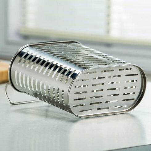 kaileyouxiangongsi Stainless Steel Hanging 2 Compartments Mesh Utensil Drying Rack/Chopsticks/Spoon/Fork/Knife Drainer Basket Flatware Storage Dra...