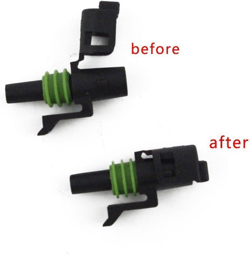 MUYI 10 Kit 1 Pin Way Waterproof Electrical Plugs 2.5mm Series Weatherpack Connector Automotive Sockets Replacement Terminal Pins with Spudger...