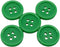 AKOAK 50 Pcs/Set 20mm DIY Button Colorful Candy Color Four-Eye Children's Clothing Buckle Work Clothes Button (Green)...
